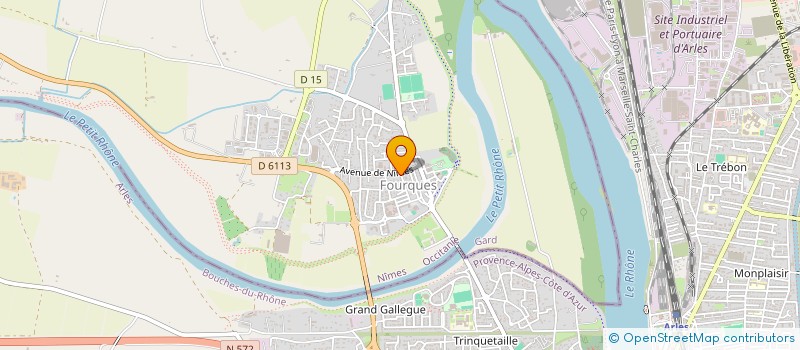 localisation de l'entreprise ESPACE GYM SANTE  FOURQUES