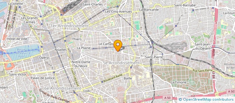 localisation de l'entreprise ESPACE HABITAT à MARSEILLE