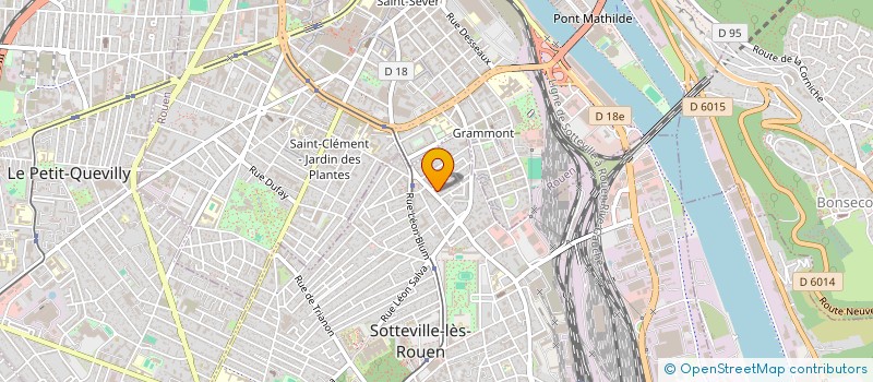 localisation de l'entreprise ESPACE HABITAT à SOTTEVILLE-LES-ROUEN