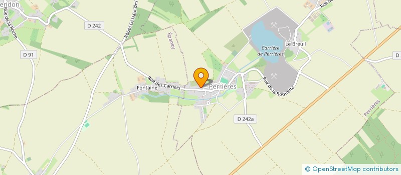 localisation de l'entreprise ESPACE HABITAT  PERRIERES