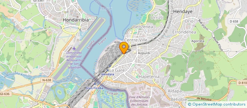 localisation de l'entreprise ESPACE HARMONIE  HENDAYE