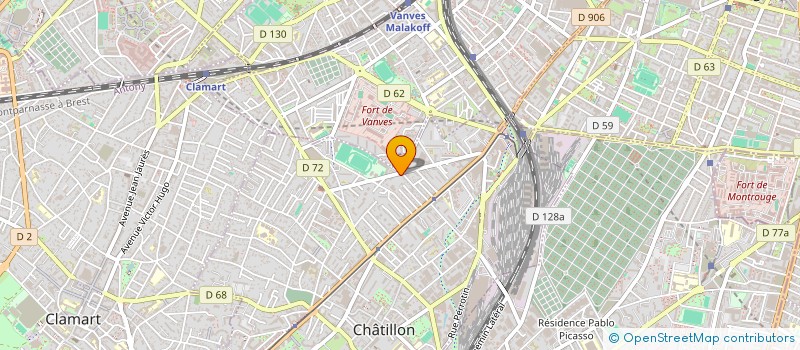 localisation de l'entreprise ESPACE HARMONIE  CHATILLON