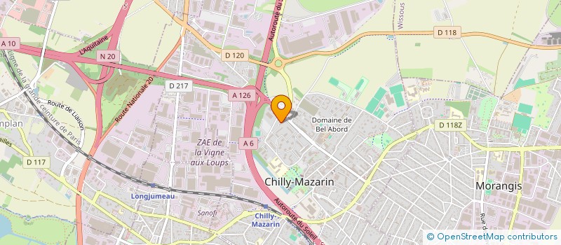 localisation de l'entreprise ESPACE HARMONY à CHILLY-MAZARIN