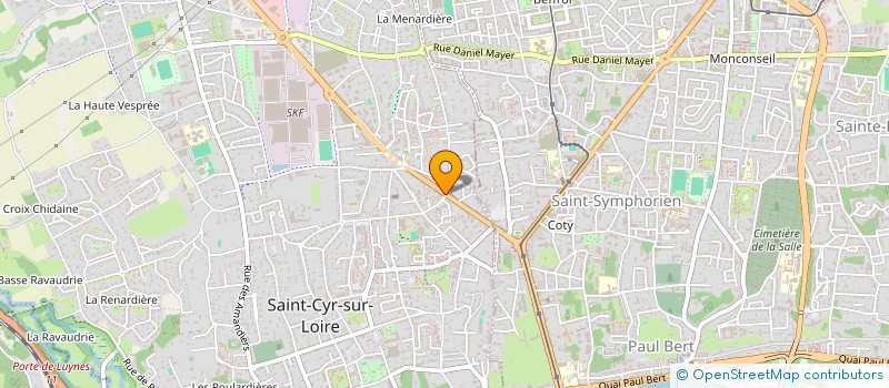 localisation de l'entreprise ESPACE HAUTEUR à SAINT-CYR-SUR-LOIRE