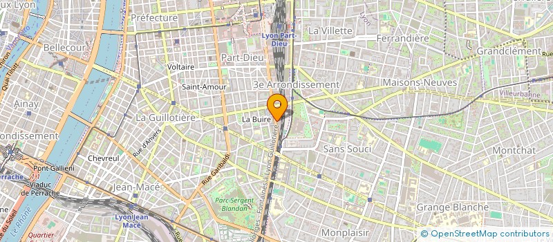 localisation de l'entreprise ESPACE HILLEL CENTRE CULTUREL ET SOCIAL JUIF DE LYON  LYON