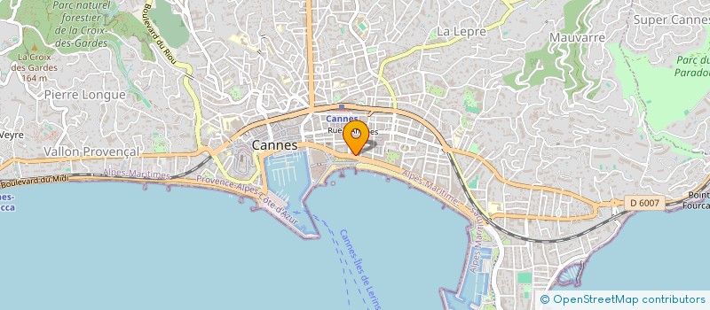 localisation de l'entreprise ESPACE HORIZON à CANNES