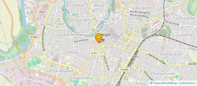 localisation de l'entreprise ESPACE ILES TROPICALES FRANCOPHONES  NIORT