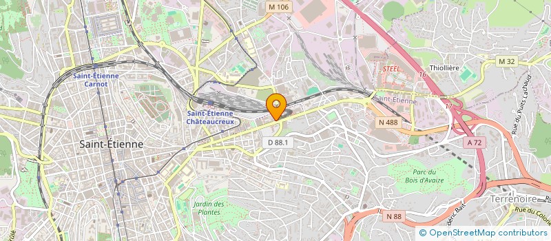 localisation de l'entreprise ESPACE IMMAT  SAINT-ETIENNE