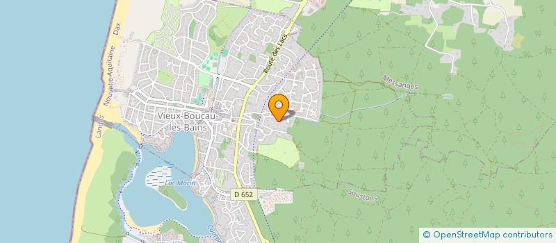 localisation de l'entreprise ESPACE IMMO  VIEUX-BOUCAU-LES-BAINS