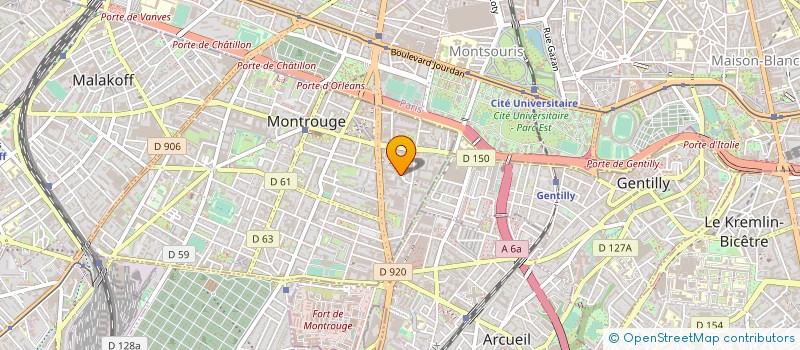 localisation de l'entreprise ESPACE IMMO  MONTROUGE