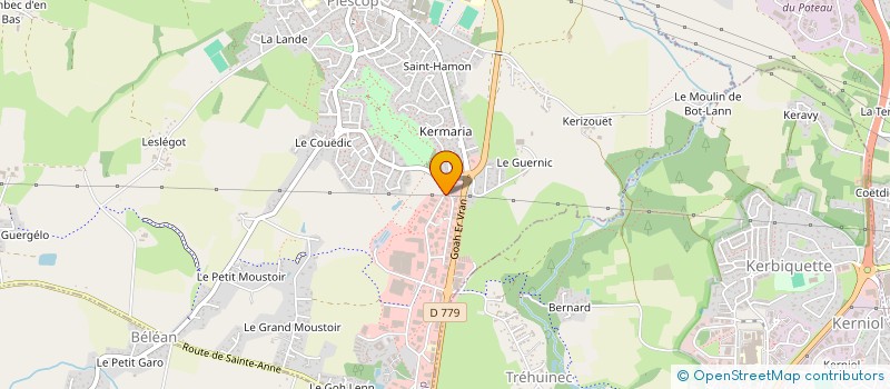 localisation de l'entreprise ESPACE IMMO  PLESCOP