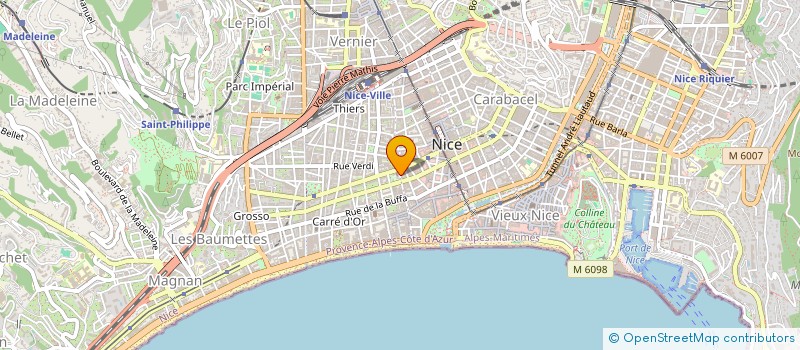 localisation de l'entreprise ESPACE IMMOBILIER à NICE