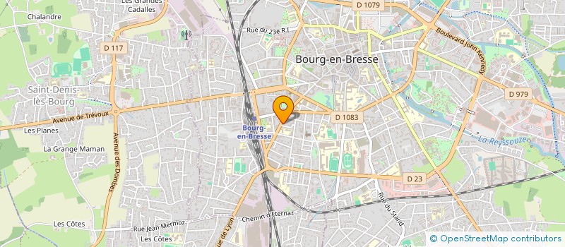 localisation de l'entreprise ESPACE IMMOBILIER à BOURG-EN-BRESSE