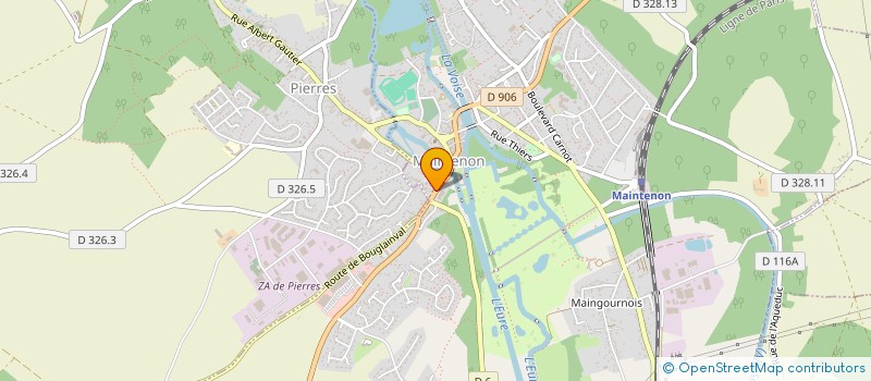 localisation de l'entreprise ESPACE IMMOBILIER à MAINTENON
