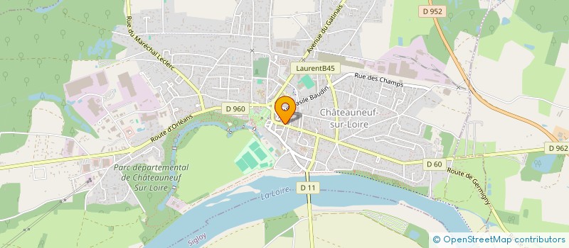 localisation de l'entreprise ESPACE IMMOBILIER à CHATEAUNEUF-SUR-LOIRE