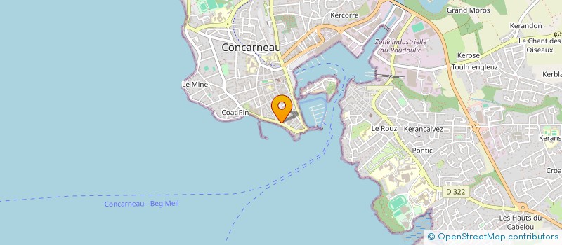 localisation de l'entreprise ESPACE IMMOBILIER à CONCARNEAU
