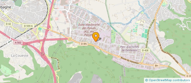 localisation de l'entreprise ESPACE IMMOBILIER HOLDING à AUBAGNE