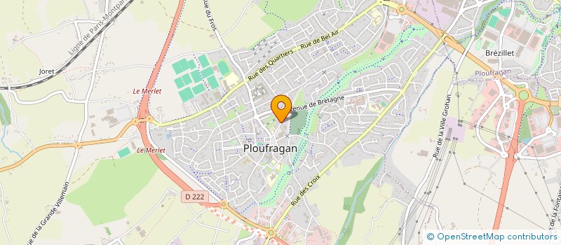 localisation de l'entreprise ESPACE IMPRIMERIE  PLOUFRAGAN