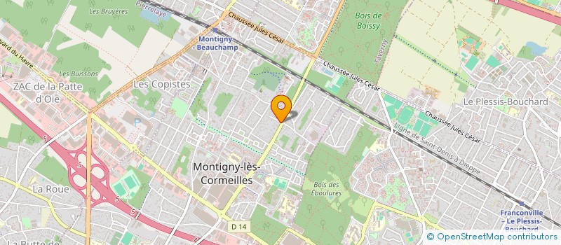 localisation de l'entreprise ESPACE INACIO  MONTIGNY-LES-CORMEILLES