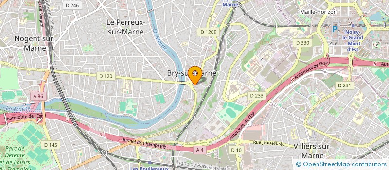 localisation de l'entreprise ESPACE INDUSTRIE à BRY-SUR-MARNE