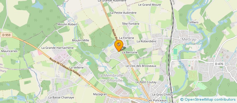 localisation de l'entreprise ESPACE INFORMATIQUE 37  LA MEMBROLLE-SUR-CHOISILLE