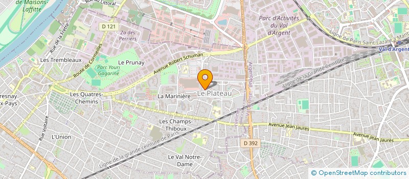 localisation de l'entreprise ESPACE INITIATIVES EMPLOI  SARTROUVILLE