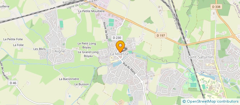 localisation de l'entreprise ESPACE INTERCOMMUNAL DES RIVES DE L'ANTONNIERE à LA MILESSE