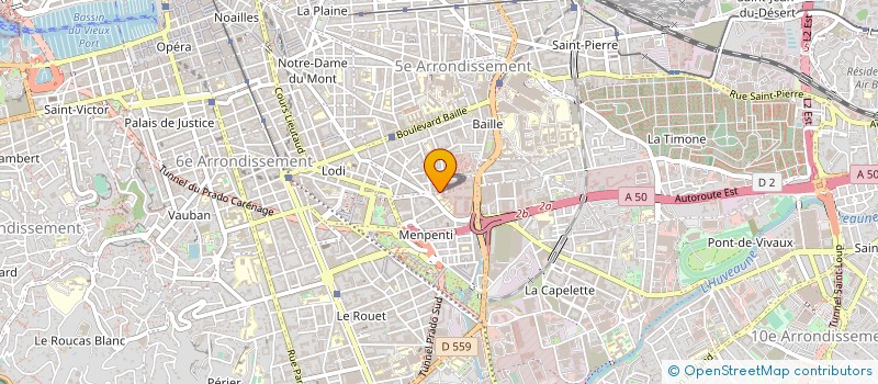localisation de l'entreprise ESPACE INTERIM à MARSEILLE