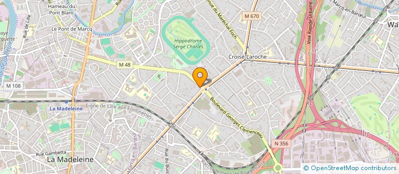 localisation de l'entreprise ESPACE INVESTISSEMENTS à MARCQ-EN-BARŒUL