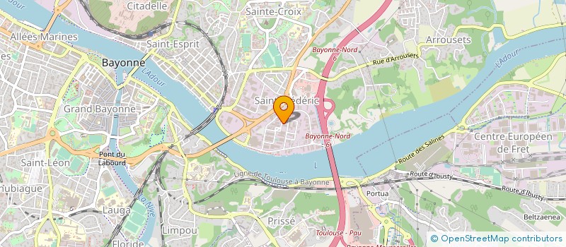 localisation de l'entreprise ESPACE ISOLATION PAYS BASQUE à BAYONNE