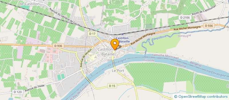 localisation de l'entreprise ESPACE JAPON  CASTILLON-LA-BATAILLE