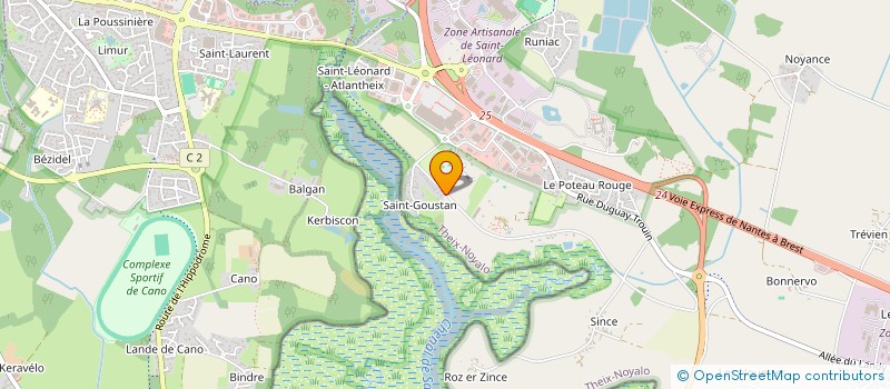 localisation de l'entreprise ESPACE JARDIN à THEIX-NOYALO