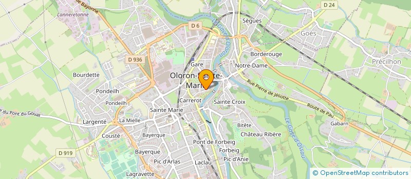 localisation de l'entreprise ESPACE JELIOTE à OLORON-SAINTE-MARIE