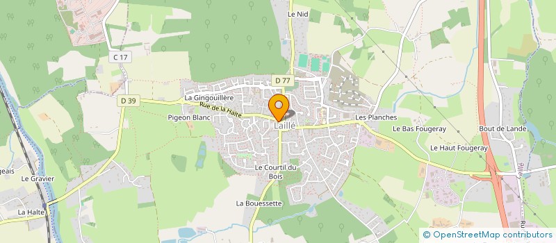 localisation de l'entreprise ESPACE JEU SCOUBIDOU  LAILLE