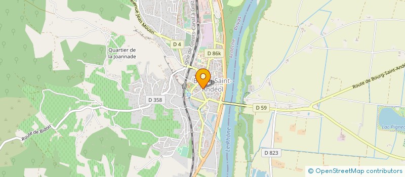 localisation de l'entreprise ESPACE JEUNES à BOURG-SAINT-ANDEOL