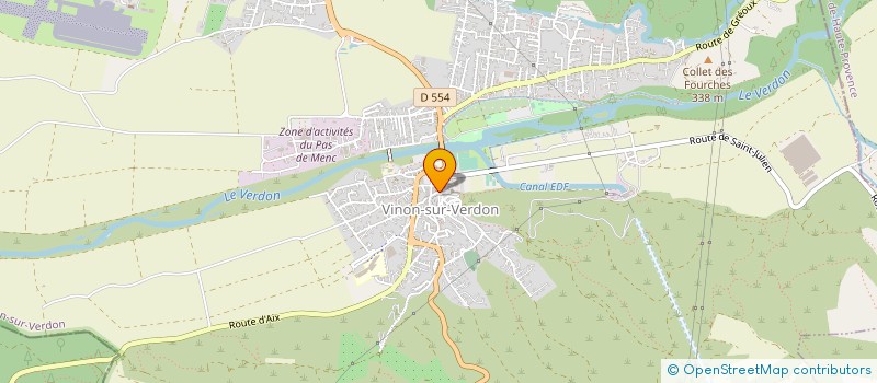 localisation de l'entreprise ESPACE JEUNES  VINON-SUR-VERDON