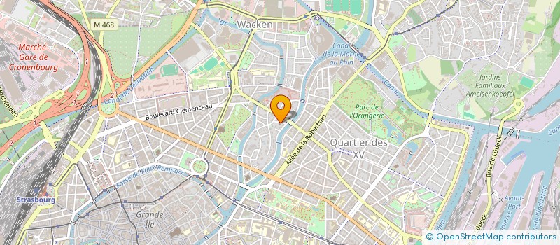 localisation de l'entreprise ESPACE JEUNES à STRASBOURG