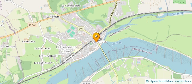 localisation de l'entreprise ESPACE JEUNES à INGRANDES-LE-FRESNE-SUR-LOIRE