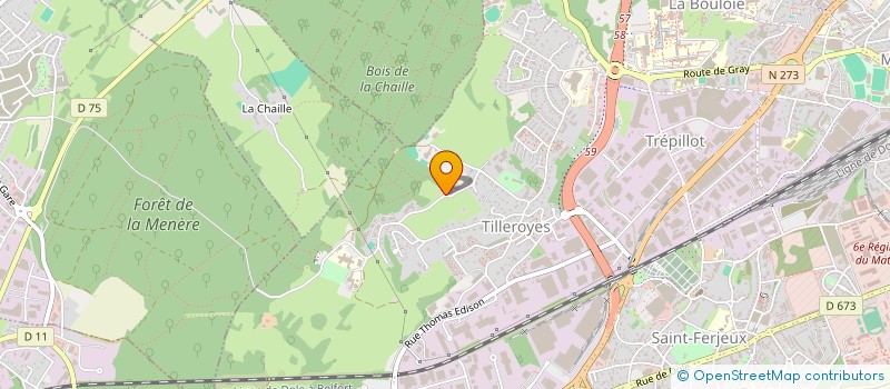 localisation de l'entreprise ESPACE JEUNES JACQUES BEAUD  BESANCON