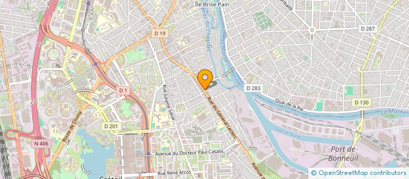 localisation de l'entreprise ESPACE JEUX à CRETEIL