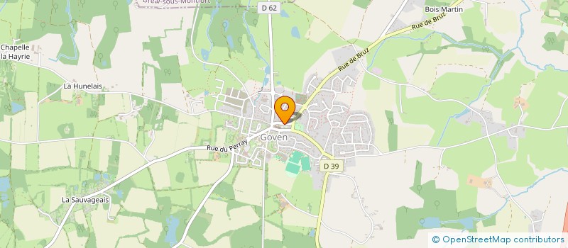 localisation de l'entreprise ESPACE JEUX RENCONTRES COPAINS/COPINES DE GOVEN  GOVEN