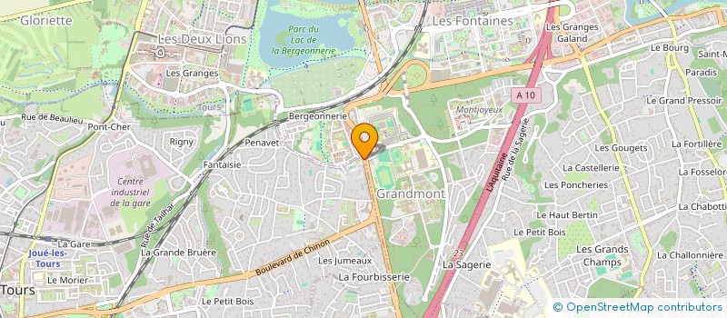 localisation de l'entreprise ESPACE JOCONDIERE  JOUE-LES-TOURS