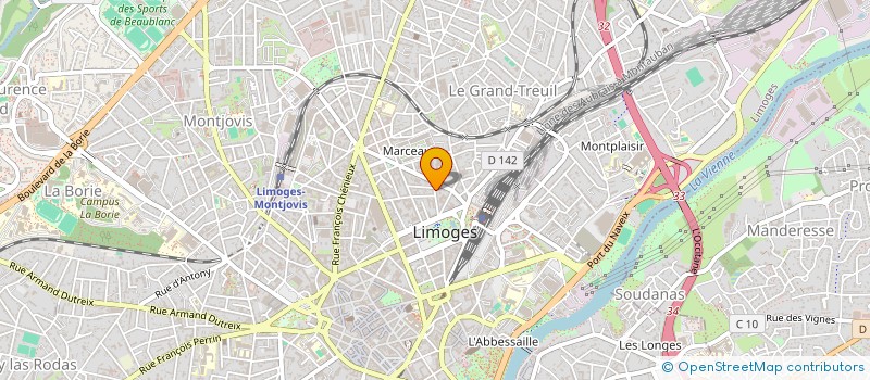 localisation de l'entreprise ESPACE KAIROS LIMOGES à LIMOGES