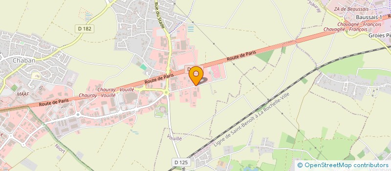 localisation de l'entreprise ESPACE KARTING DEUX SEVRES  CHAURAY