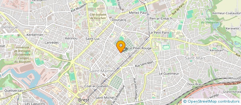 localisation de l'entreprise ESPACE KERFAUTRAS à BREST