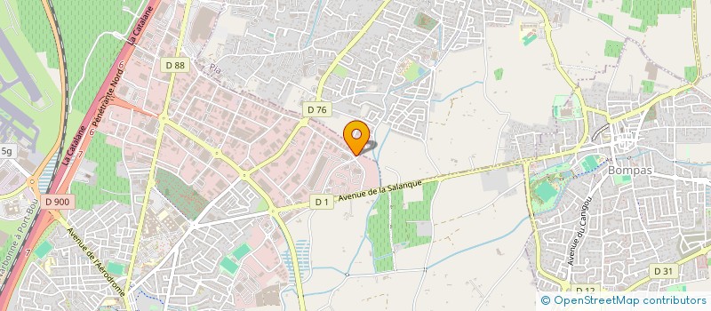 localisation de l'entreprise ESPACE KINE POLYGONE NORD  PERPIGNAN