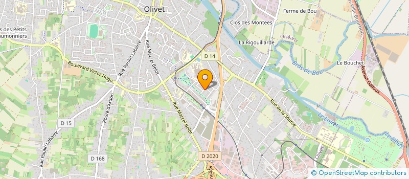 localisation de l'entreprise ESPACE KINE SANTE SELARL à OLIVET