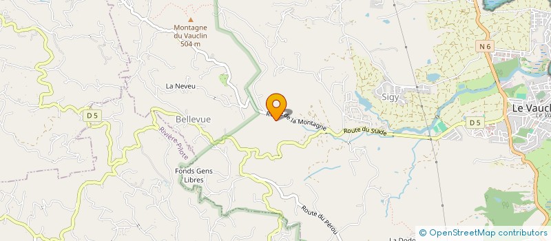 localisation de l'entreprise ESPACE LA COULEE D'OR  LE VAUCLIN