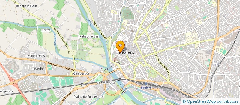 localisation de l'entreprise ESPACE LALLY  BEZIERS