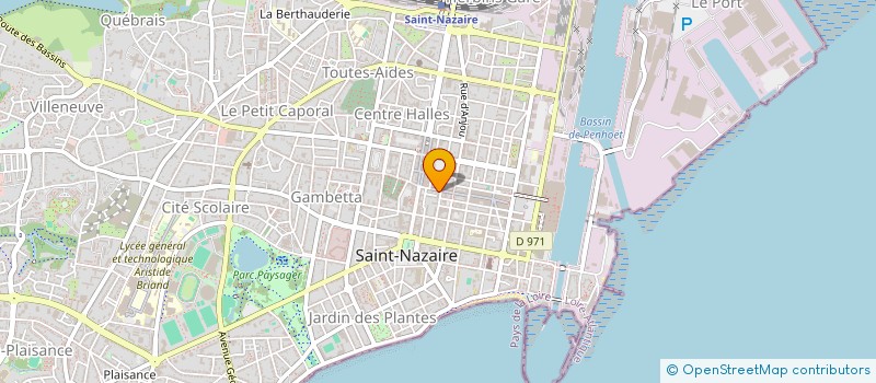 localisation de l'entreprise ESPACE LAMOUREUX  SAINT-NAZAIRE